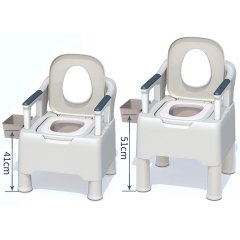 Hot Sales New Foldable Assisted Living Commode Chair Toilet Commode Chair Toilet One Chair Can Be Used For Toileting