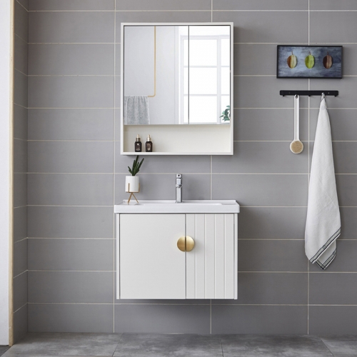 Armario de baño Rockboard combinación de madera maciza lavabo doméstico armario baño inodoro lavabo de cerámica tocador