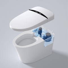 Une pièce American Standard Commode S-trap Céramique Smart Wc Toilette Auto Commode