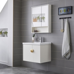 Armario de baño Rockboard combinación de madera maciza lavabo doméstico armario baño inodoro lavabo de cerámica tocador