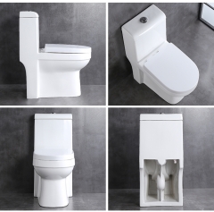 Water Closet Toilet Bowl Ceramic One Piece Wc Short Tank Toilet Bowl