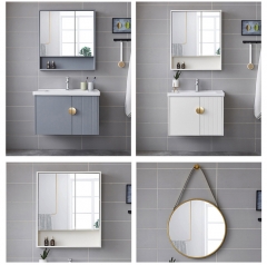 Small Bathroom Cabinet Wall Mounted Bathroom Sink With Vanity Make Up Vanity Set With Mirror