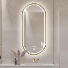 Monarch gold bathroom mirror