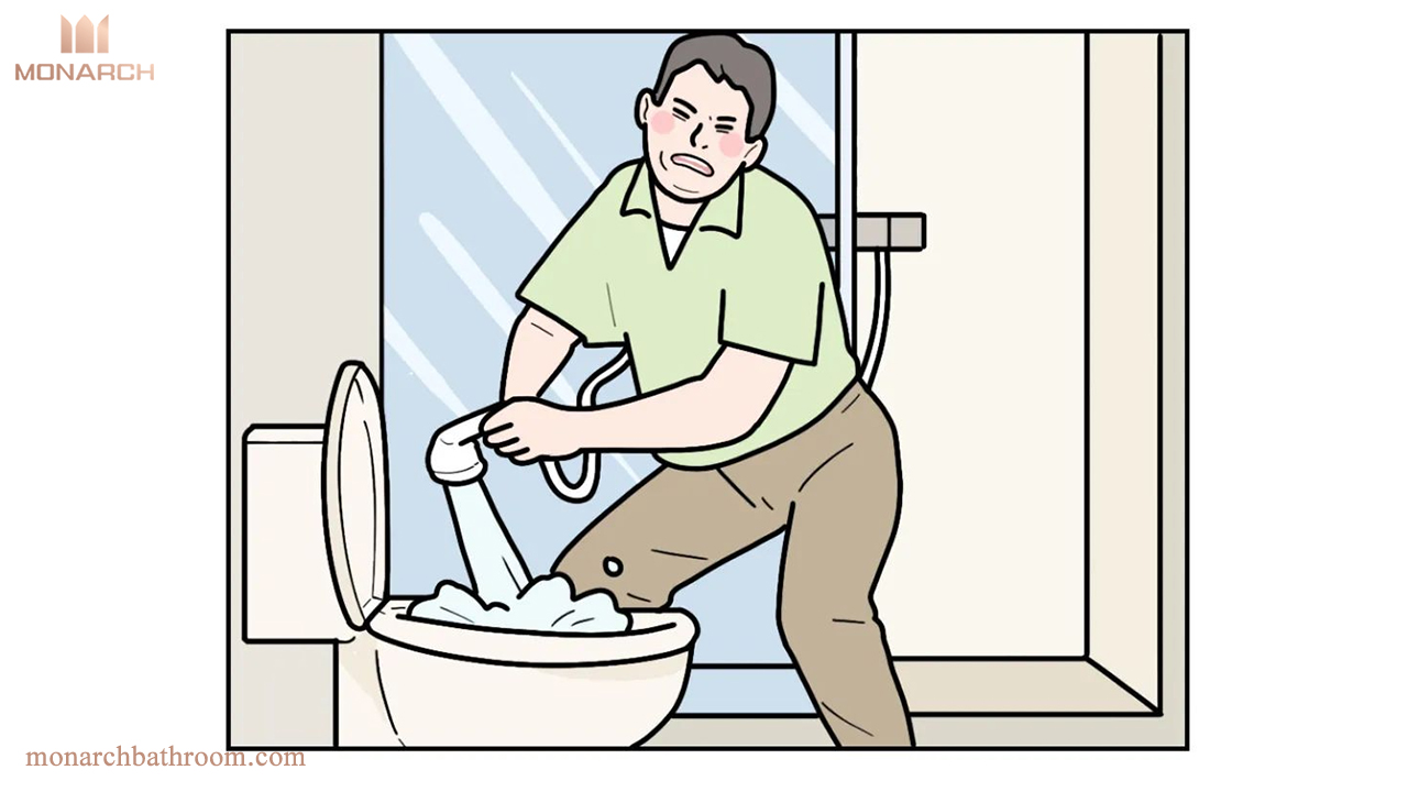 Wie kann man verhindern, dass Poop an der Toilettenschüssel haften bleibt?