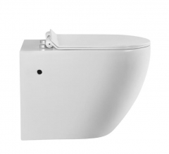 Monarch Modern Wall Mounted Dual Flush White in wall tank toilet Toilet
