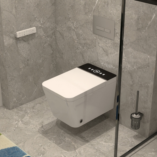 Monarch Smart Intelligent Toilet Automatische Klapptoilette, quadratisch, wandhängend