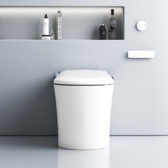 2023 nuevo inodoro japonés de cerámica de una pieza con bidé tipo sifón inodoro inteligente automático