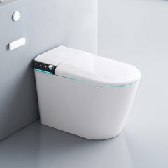 2023 Novo banheiro japonês de cerâmica de uma peça com bidê tipo sifão banheiro inteligente automático