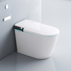 2023 Neue einteilige japanische Keramiktoilette mit automatischer intelligenter Toilette vom Typ Bidet Siphon