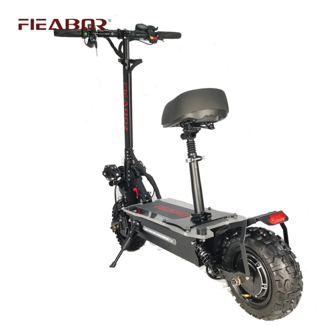 EU freeshipping 5600W 11 Inch off-road vacuum tires shock absorption folding electric scooter