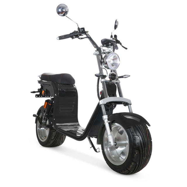 Popular Citycoco EEC COC DOT Certified Electric Motorcycle 1500W 60V12A 45km/h 10 Inch Tire Disc Brake Electric Scooter