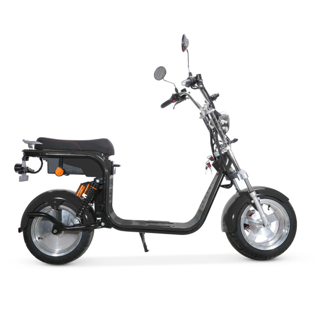 Popular Citycoco EEC COC DOT Certified Electric Motorcycle 1500W 60V12A 45km/h 10 Inch Tire Disc Brake Electric Scooter