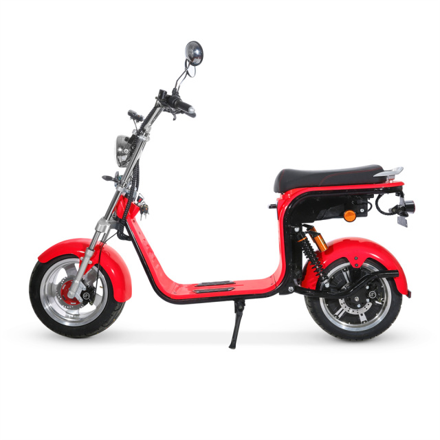 Popular Citycoco EEC COC DOT Certified Electric Motorcycle 1500W 60V12A 45km/h 10 Inch Tire Disc Brake Electric Scooter