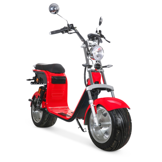 Popular Citycoco EEC COC DOT Certified Electric Motorcycle 1500W 60V12A 45km/h 10 Inch Tire Disc Brake Electric Scooter