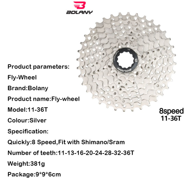 Bicycle accessories Mountain Bicycle Cassette 8Speed 36T Bike freewheel road Bike Cassette MTB bicycle Flywheel