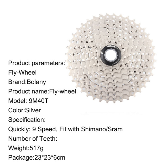 Bicycle accessories Mountain Bicycle Cassette 9Speed40T Bike freewheel road Bike Cassette MTB bicycle Flywheel