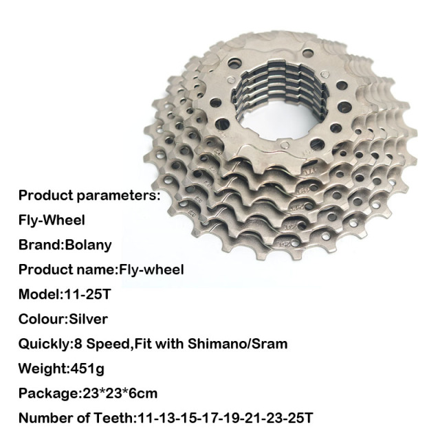 Bicycle accessories Mountain Bicycle Cassette 8Speed25T Bike freewheel road Bike Cassette MTB bicycle Flywheel