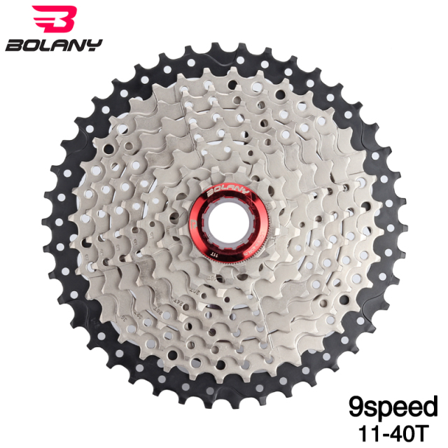 Bicycle accessories Mountain Bicycle Cassette 9Speed40T silver+black Bike freewheel road Bike Cassette MTB bicycle Flywheel