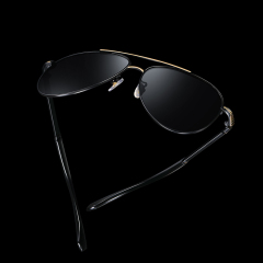 New 2022 fashion sunglasses sunglasses men's double beam polarized sunglasses driving toad sunglasses wholesale