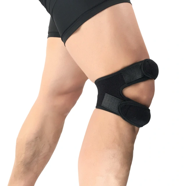 Wholesale patella strap sports knee shock absorbing compression leg brace outdoor basketball soccer hiking cycling fitness brace