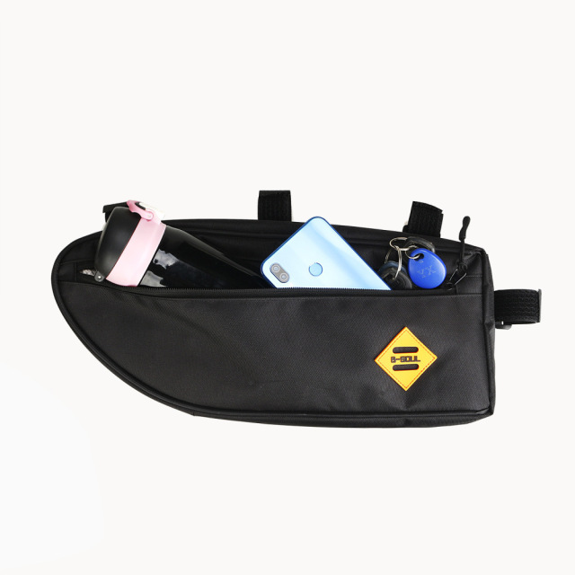 Bicycle mountain bike road bike splashproof triangle bag front beam bag large capacity bike bag down tube bag