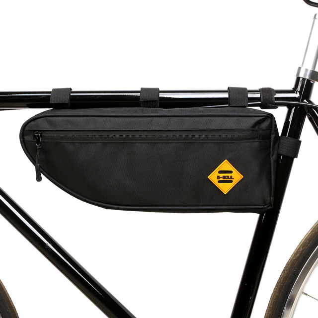 Bicycle mountain bike road bike splashproof triangle bag front beam bag large capacity bike bag down tube bag