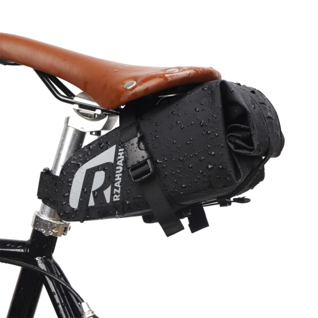 Bicycle mountain bike saddlebag large capacity waterproof rear tail bag folding car rear seat bag riding bag equipment