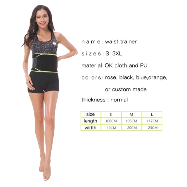 Cross-border OK cloth sports and fitness waist belt Warm neoprene waist belt Tummy sweat girdle neoprene