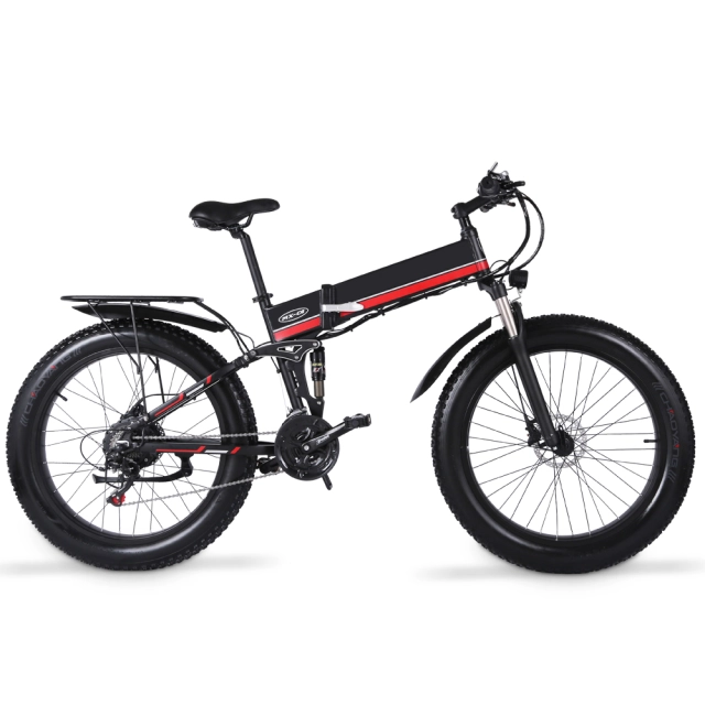 EU-US freeshipping fast delivery 48V 13Ah 1000W  LED Display  Folding Snow Electric Bicycle
