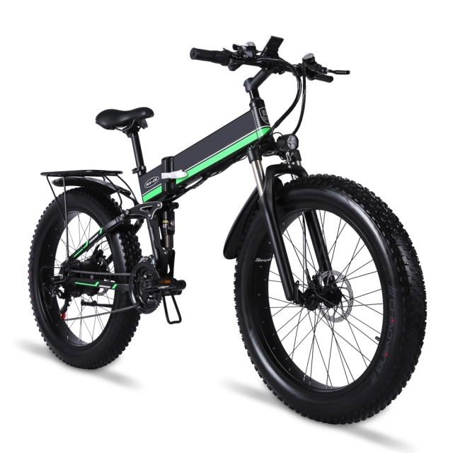 EU-US freeshipping fast delivery 48V 13Ah 1000W  LED Display  Folding Snow Electric Bicycle