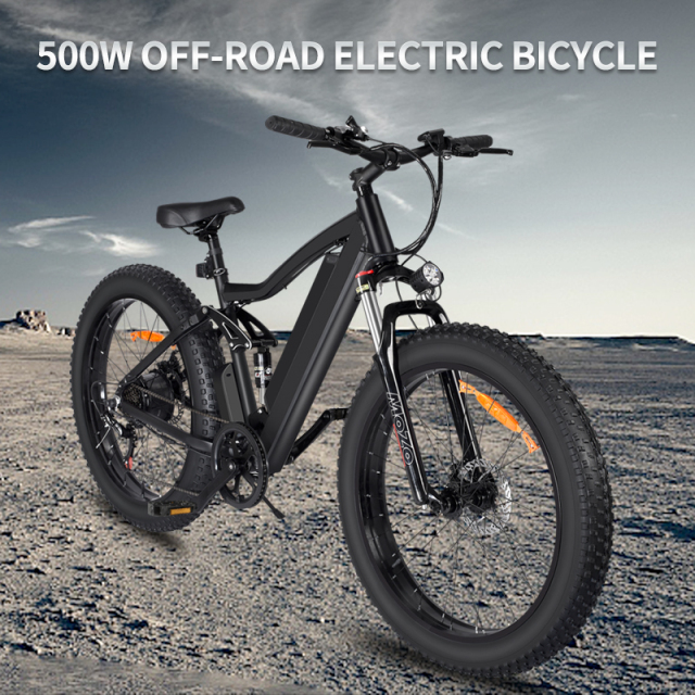 EU fast delivery 48v 26*4.0 Inch 500W  Retro Fat Tire Electric Mountain Bike