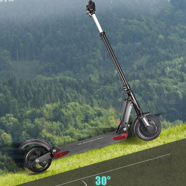 350W 8inch foldable kick with oversized LCD electric scooters