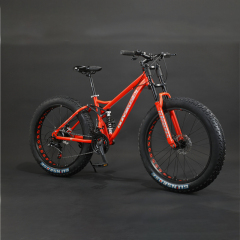 High Quality Double Brake 30 Speed High Carbon Steel Frame Cycle Men Fat Bike Fat Tire Cycle 26 Inch