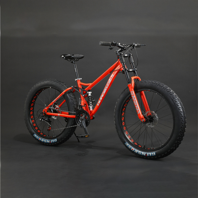 High Quality Double Brake 30 Speed High Carbon Steel Frame Cycle Men Fat Bike Fat Tire Cycle 26 Inch