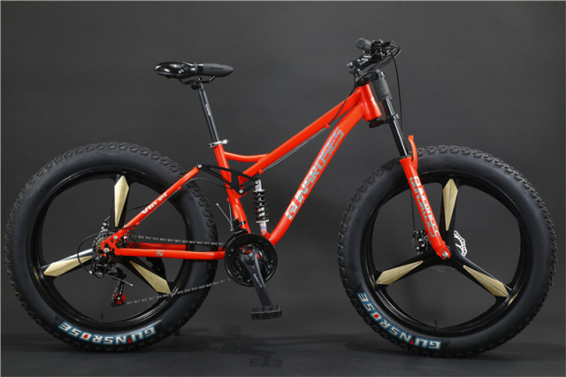 High Quality Double Brake 30 Speed High Carbon Steel Frame Cycle Men Fat Bike Fat Tire Cycle 26 Inch