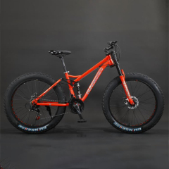 High Quality Double Brake 30 Speed High Carbon Steel Frame Cycle Men Fat Bike Fat Tire Cycle 26 Inch