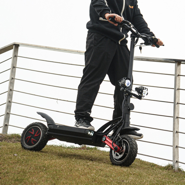 1000W 10 inch portable foldable two-wheeled off-road   mountain electric scooter