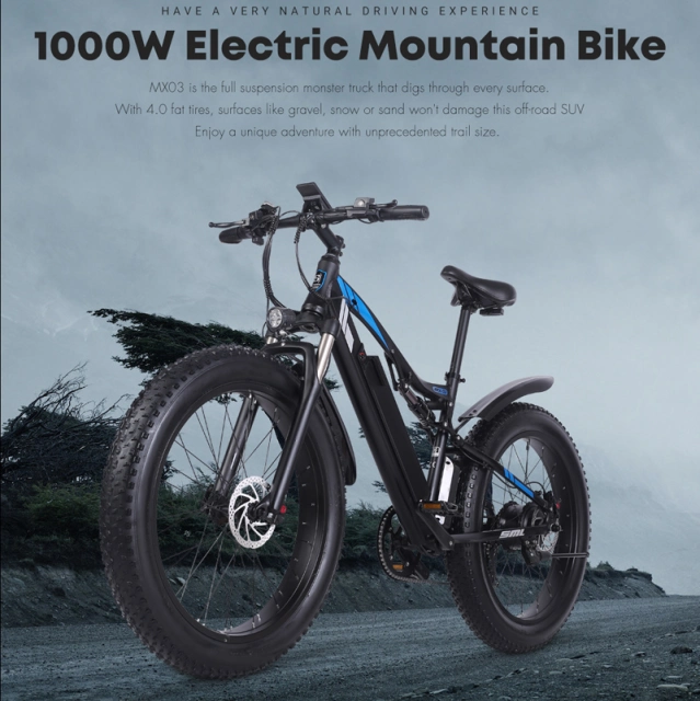 EU freeshipping Fast delivery Hot Sale 48V 1000W  Lithium Battery Mountain Electric Bicycle For Adule