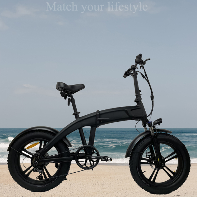 EU fast delivery  250W/750W New Full Suspension Frame 20 Inch 4.0 Foldable Fat Tire Electric Bicycle