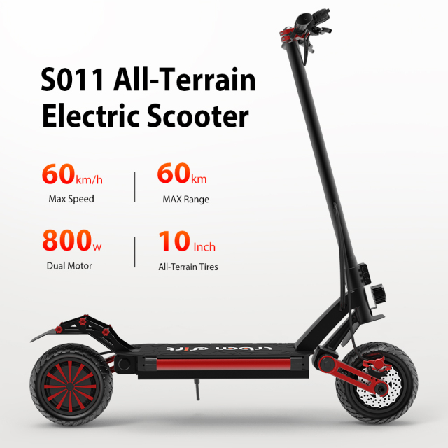 US free shipping 1600W 10inch Offroad Tire Foldable  Aluminium Alloy  city scooter FOR ADULTS