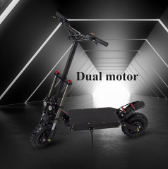 60V 25Ah high speed 2400w dual motor top powerful off-road electric scooter for adult