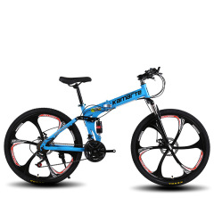 Full suspension mountain bike frame magnesium alloy bike 26"24" inch carbon steel frame folding ring mountain bike