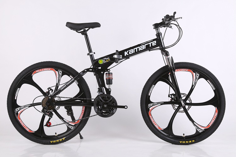 Full suspension mountain bike frame magnesium alloy bike 26"24" inch carbon steel frame folding ring mountain bike