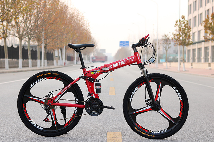 Full suspension mountain bike frame magnesium alloy bike 26"24" inch carbon steel frame folding ring mountain bike