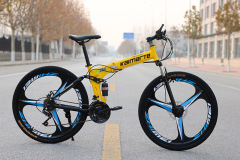 Full suspension mountain bike frame magnesium alloy bike 26"24" inch carbon steel frame folding ring mountain bike