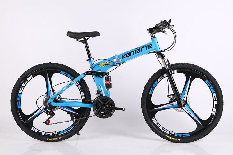 Full suspension mountain bike frame magnesium alloy bike 26"24" inch carbon steel frame folding ring mountain bike