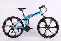 Full suspension mountain bike frame magnesium alloy bike 26"24" inch carbon steel frame folding ring mountain bike