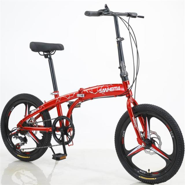 7-Speed Mechanical Disc Brake High Carbon Steel Folding Bike