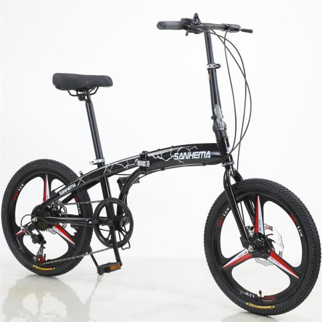 7-Speed Mechanical Disc Brake High Carbon Steel Folding Bike