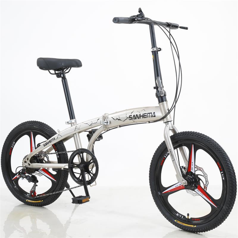 7-Speed Mechanical Disc Brake High Carbon Steel Folding Bike
